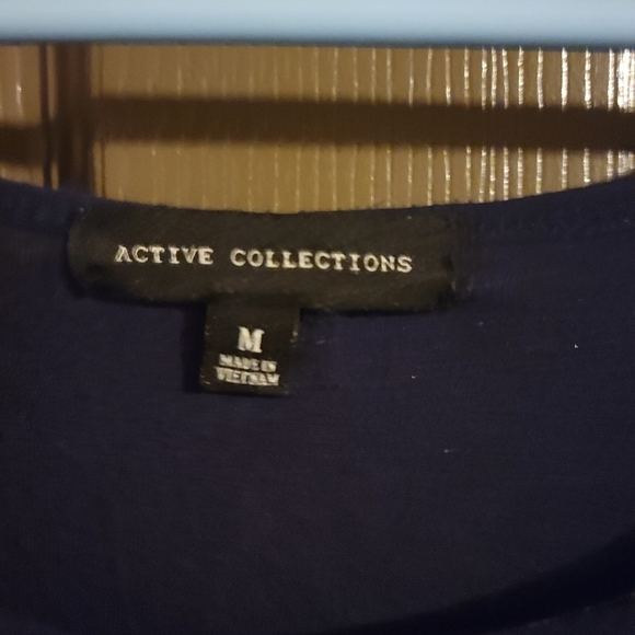 Active collection womens 3/4 sleeve dark navy blue size Medium - Picture 4 of 4